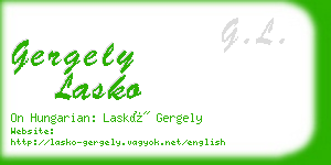 gergely lasko business card